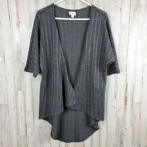 LuLaRoe Simply Comfortable Cardigan Sweater Gray Size Small